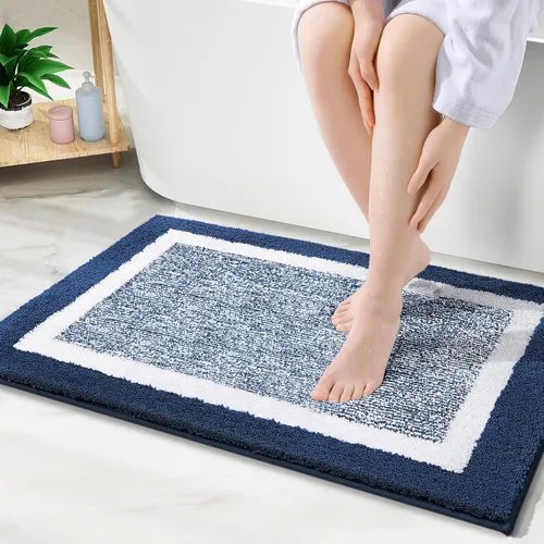 Vista 42 de OLANLY Alfombras de baño 24x16, tapetes de baño extra suaves y absorbentes de microfibra, antideslizantes, lavables a máquina, secan rápido