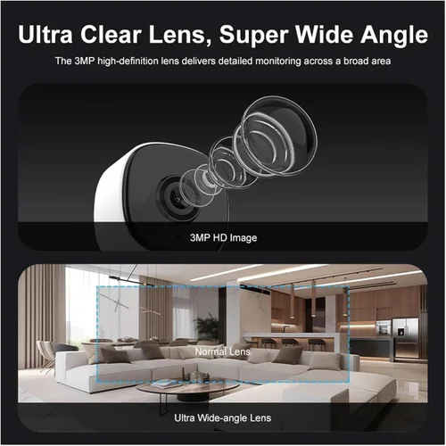 Vista 6 de 1080P WiFi Indoor Smart Home Security Camera, Human Motion Detection Auto Tracking Night Vision Audio Recording Cam EU