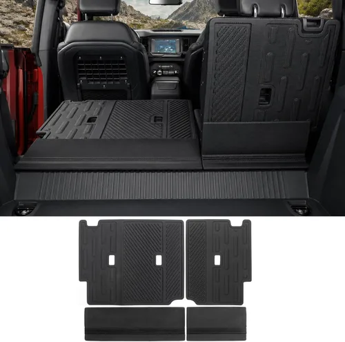 Vista 7 de Mabett - Alfombrilla para respaldo de asiento trasero para Ford Bronco 2021-2026 de 2 puertas Negro (versión de 2 puertas)