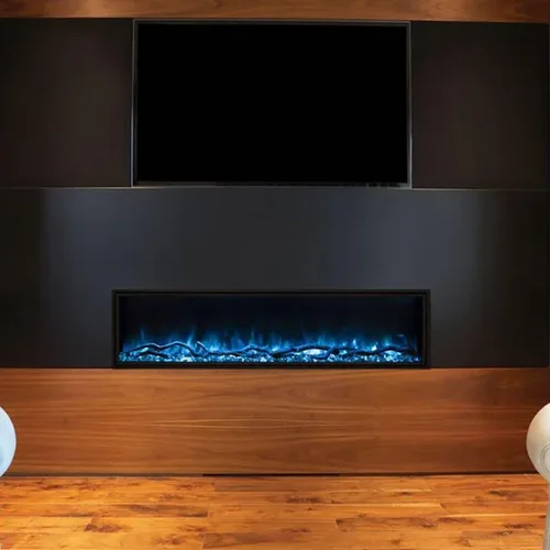 Vista 3 de Modern Flames Landscape Pro Slim - Chimenea eléctrica de pared integrada de 44 pulgadas
