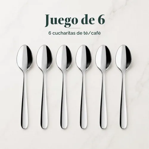 Vista 4 de Villeroy & Boch Daily Line - Juego de 6 cucharas de café
