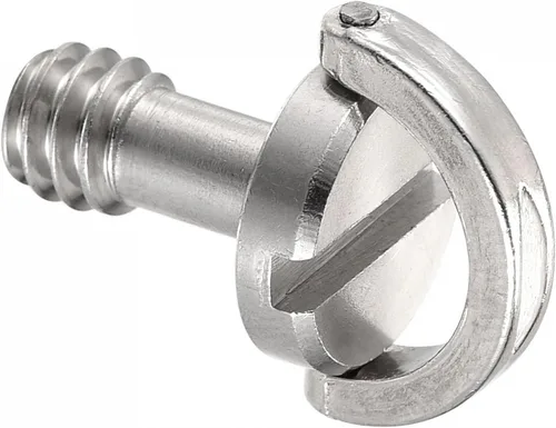 Vista 5 de uxcell Tornillo de trípode para cámara – Adaptador de tornillo de montaje macho de 1/4 pulgadas ranurado de 0.47 pulgadas de longitud para soporte
