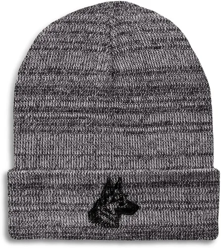Vista 17 de Gorros personalizados para hombre, sombreros de invierno bordados de cabeza de pastor alemán negro para mujer, gorra de cráneo de acrílico, 1