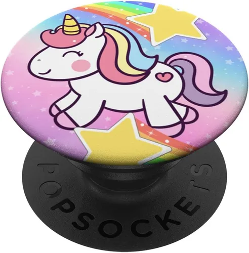 Vista 6 de Diseño de unicornio místico. PopSockets MagSafe PopGrip para iPhone