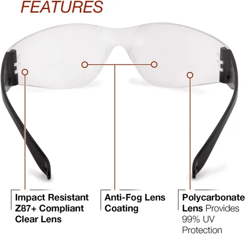 Vista 2 de Lincoln Electric Gafas de seguridad Starlite Anti niebla Anti arañazos K2965-1