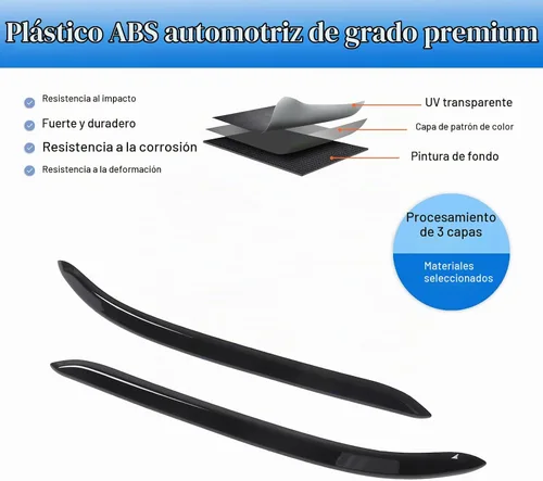Vista 6 de 2 protectores de parachoques delantero de automóvil para Honda Pilot 2019-2022, protector de parachoques delantero automotriz antiarañazos Negro