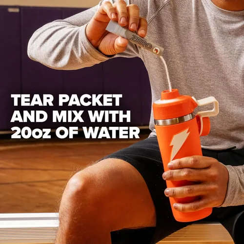 Vista 5 de Gatorade Mezcla de bebida en polvo con electrolitos sin azúcar, Mashups Glacier Freeze-Fruit Punch, (32 porciones), sin sabores artificiales, sin