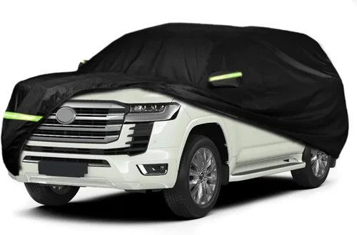 Vista 12 de Funda para Auto Compatible con Hummer H2 SUV 2002-2009, de 6 Capas, 210T, Resistente al Viento, para Todo Clima, Impermeable, Protección UV