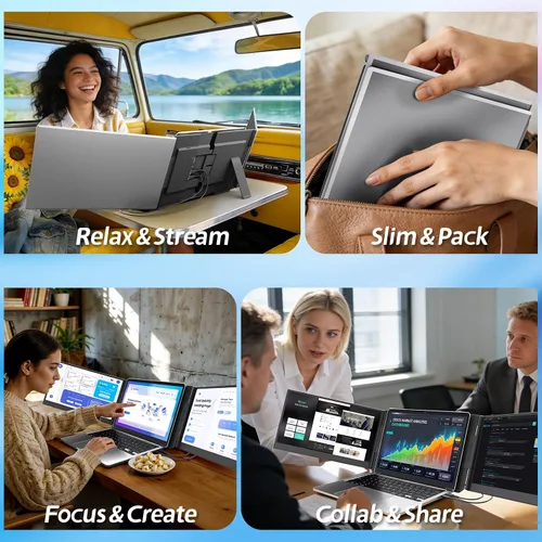 Vista 3 de Teamgee Extensor de pantalla portátil IPS Monitor portátil 15.6