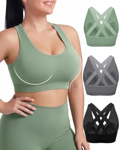 Vista 6 de FITTIN Sujetador deportivo ajustable para mujer: ajuste cómodo y soporte Negro/Azul/Rosa/Blanco