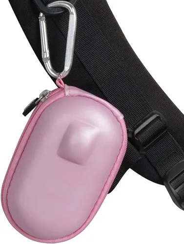Vista 4 de adada Estuche rígido de viaje para Logitech Pebble Mouse 2 M350s Slim Wireless Mouse (rosa)