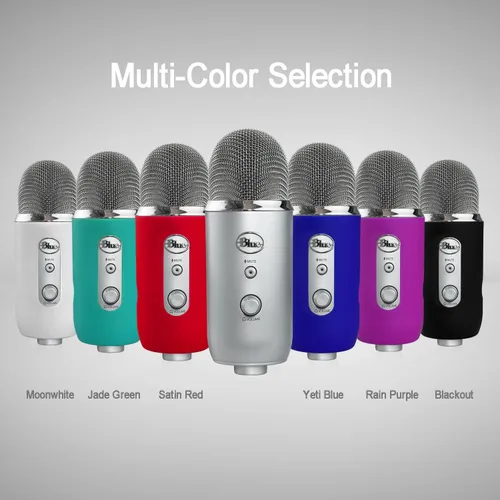 Vista 6 de Youshares Blue Yeti Protector - Funda de silicona de protección completa para micrófono Yeti Pro