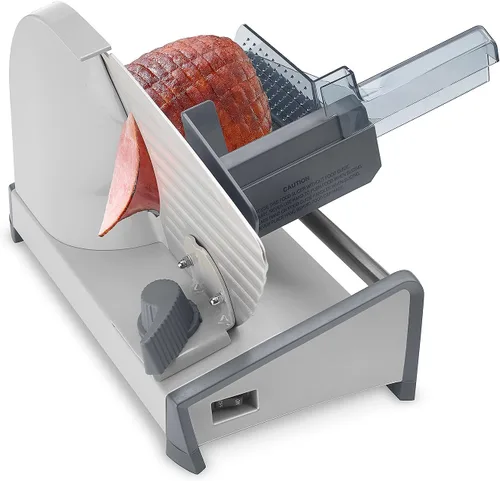 Vista 4 de Cuisinart Kitchen Pro - Cortadora de alimentos, rebanadora de carne con perilla de control de rebanada que se ajusta de 1/32" a 1/2" para rebanar