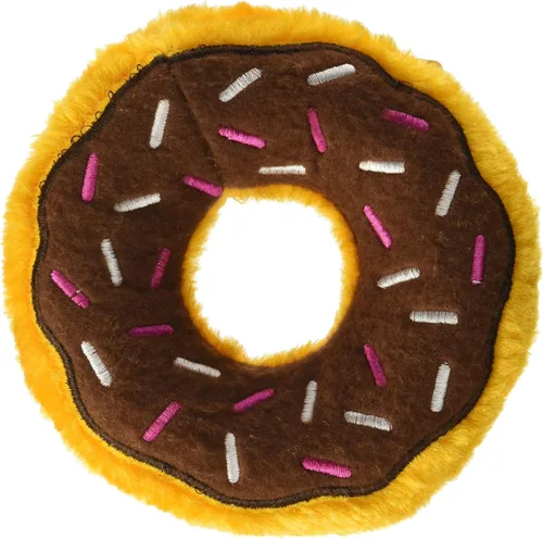 Vista 8 de ZippyPaws - Mini Donutz - Juguete de peluche chirriante sin relleno para perros - Arándano