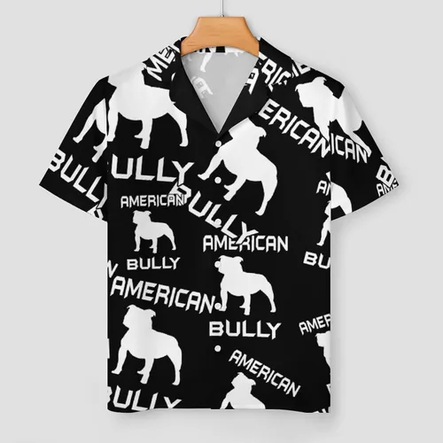 Vista 2 de American Bully - Conjunto de pijama de manga corta para mujer, con botones, ropa de dormir