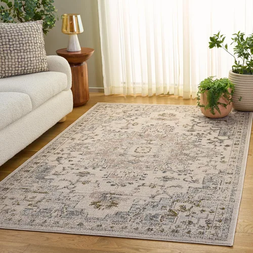 Vista 19 de Safavieh MAD473E - Tapete con diseño de medallón desgastado, bohemio elegante, colección Madison, no suelta pelos, fácil de cuidar, alto tránsito
