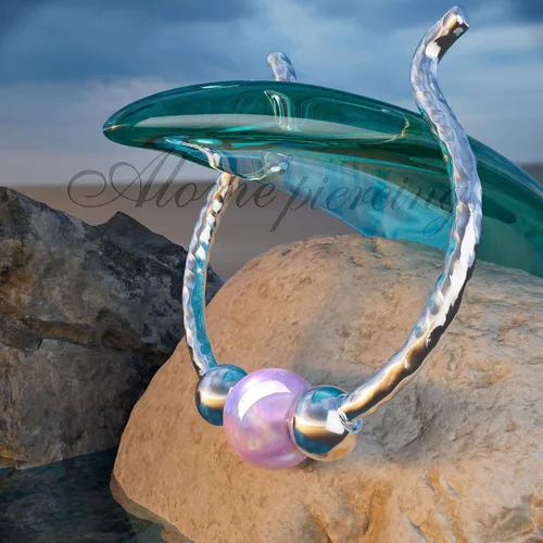 Vista 24 de Fake Opal Septum Rings