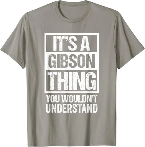 Vista 26 de It's A Gibson Thing You would Not Understand - Camiseta con nombre familiar, Negro, S