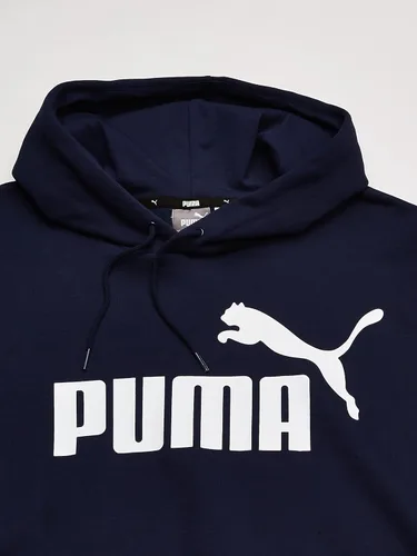 Vista 2 de PUMA Sudadera con capucha de forro polar con logotipo grande para hombre