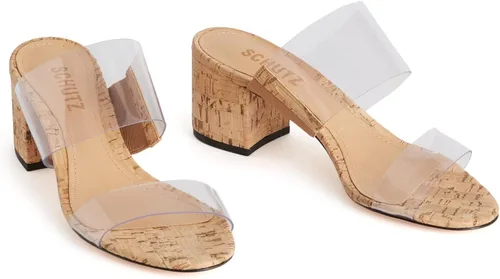 Vista 3 de SCHUTZ Sandalias Victorie para mujer Transparente/Natural