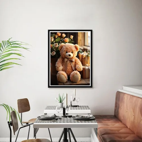 Vista 2 de Bimkole AL1599 - Kit de arte de diamantes 5D con diseño de oso, taladro completo, juego de bordado de diamantes de imitación con diamantes, arte por