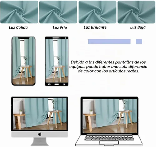 Vista 8 de Simplebrand Ava Aqua - Cortinas cortas opacas de 24 pulgadas, juego de 2 paneles, con bolsillo para cortinero, cortinas de privacidad para ventanas