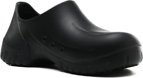 Vista 7 de Zapatos de chef antideslizantes para hombres y mujeres, impermeables, resistentes al aceite, cómodos zuecos antideslizantes para enfermería, cocina