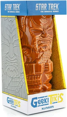 Vista 4 de Star Trek: TOS Klingon - Taza Geeki Tiki de 16 onzas