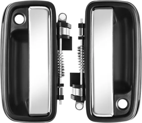 Vista 10 de FAERSI Manija de puerta exterior delantera izquierda para conductor y derecha para pasajero con cerradura de llave, reemplazos para 1995 1996 1997