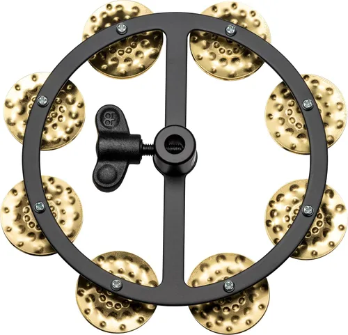 Vista 11 de Meinl Cymbals HTHH1BK Pandereta de hihat montable con jengibres de acero (VIDEO)
