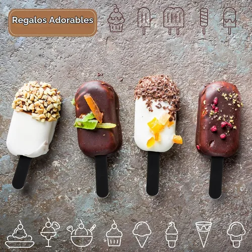 Vista 4 de 30 palitos acrílicos reutilizables para tartas, moldes para tartas, espejos, palitos de helado, molde para tartas para el hogar, pasteles, dulces