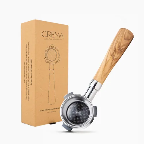 Vista 10 de Crema Productos de Café 54mm Portafiltro Desnudo Sin Fondo Compatible con Máquinas Breville de 54mm Incluye Cesta de Filtro de Doble Disparo