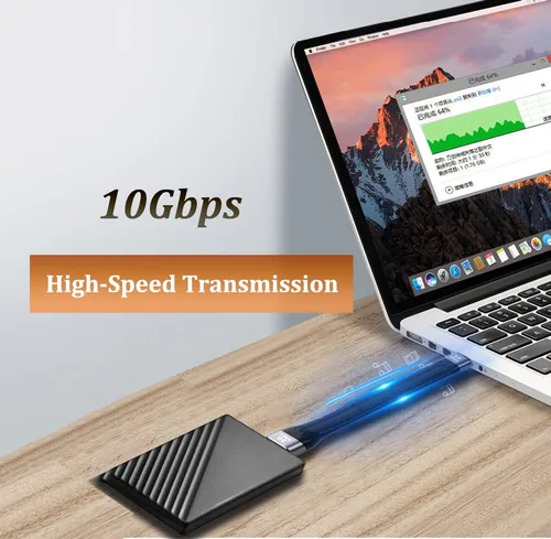 Vista 4 de Cable USB C [5 pulgadas], cable corto USB C a USB C, compatible con carga rápida PD, transferencia de datos de 10 Gbps, compatible con Thunderbolt