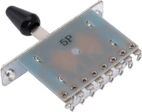Vista 6 de Interruptor de palanca selector de recogida de 5 vías Alpha para guitarra eléctrica estilo Strat de importación