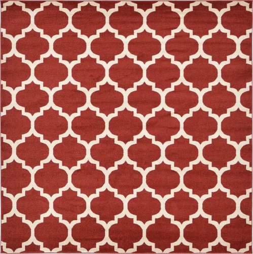 Vista 100 de Unique Loom Trellis Collection - Alfombra de área de Filadelfia, rectangular de 2 pies 2 pulgadas x 3 pies, color morado y marfil