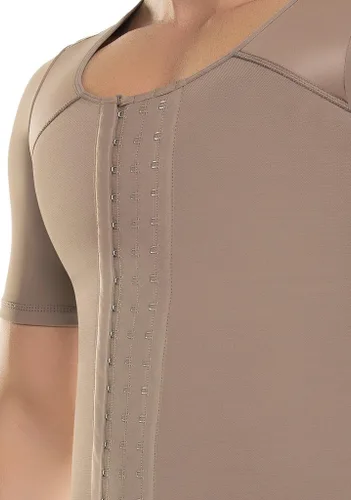 Vista 5 de Fajas Colombianas para Hombre Fajate Camiseta de control de brazo y abdomen Ref 481