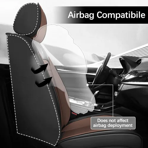 Vista 4 de Funda de asiento de cuero para Mazda2 2011-2023, fundas de asiento suaves impermeables, accesorios interiores, fundas de asiento, cojín, protector