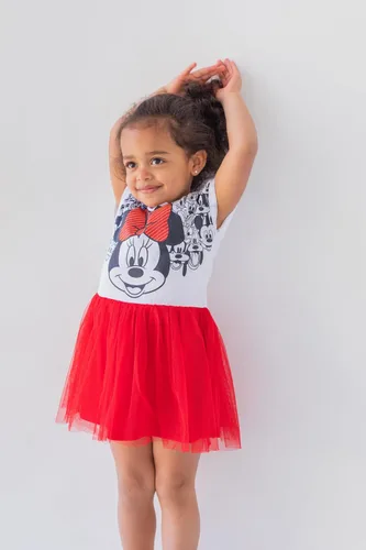 Vista 2 de Disney - Vestido de tul de Minnie Mouse para niñas o infantes