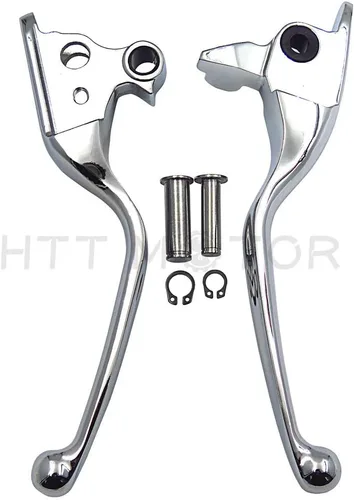 Vista 5 de MT241-026-CD Piezas de freno de mano de embrague cromado Compatible con modelos Harley 2008-2013 Touring y Trike 2014 y posteriores FLHR y FLHRC