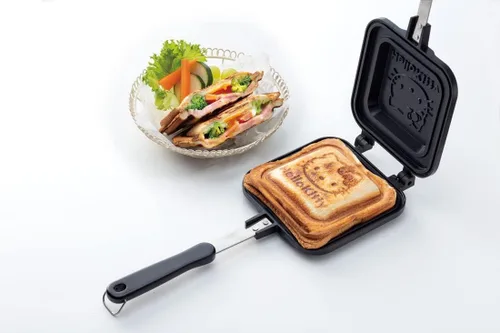 Vista 2 de Skater Hello Kitty Sandwich Maker Cute Baking, Direct Fire, Aluminio