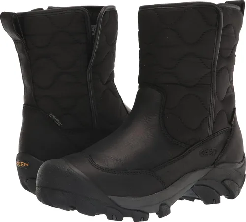 Vista 7 de KEEN Botas Betty para mujer, impermeables, aisladas, para nieve, MarrónNegro
