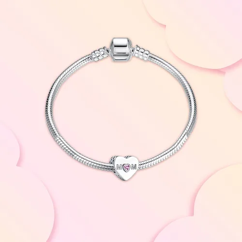 Vista 2 de Annmors Silver Charms for Bracelets 925 Sterling Dragonfly Family Heart Love Dangle for Women Bracelet & Necklace Pendant
