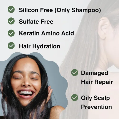 Vista 6 de Moist Diane Juego de Champú y Acondicionador Natural para Mujeres y Hombres, Champú y Acondicionador de Aceite de Argán para Cabello Rizado por