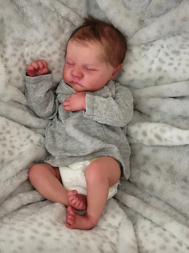 Vista 7 de Pinky Reborn Muñecas de bebé de 19 pulgadas realista recién nacido con cuerpo suave muñeca de juguete para niños pequeños, el mejor regalo