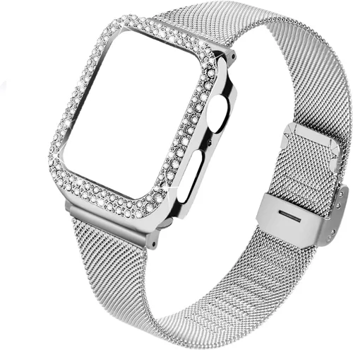 Vista 10 de Joyozy - Bandas de repuesto, delgadas y a la moda compatibles con Apple Watch de 1.49, 1.57, 1.65 y 1.73 pulgadas, de resina, muy cómodas