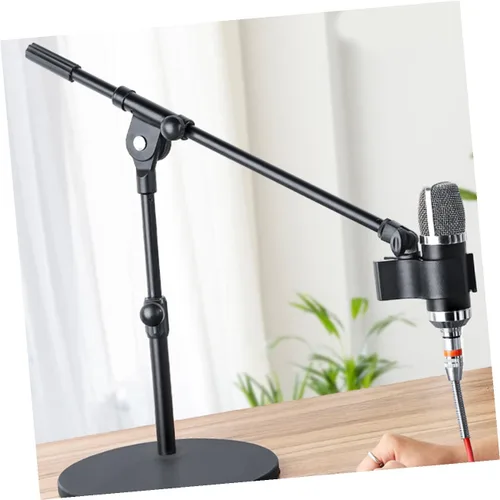 Vista 9 de Telescoping Mic Stand Extension Boom Pole with Screw Head Adapter Metal Microphone Arm Compatible with Various Mic Brands Easy to Install for Studio