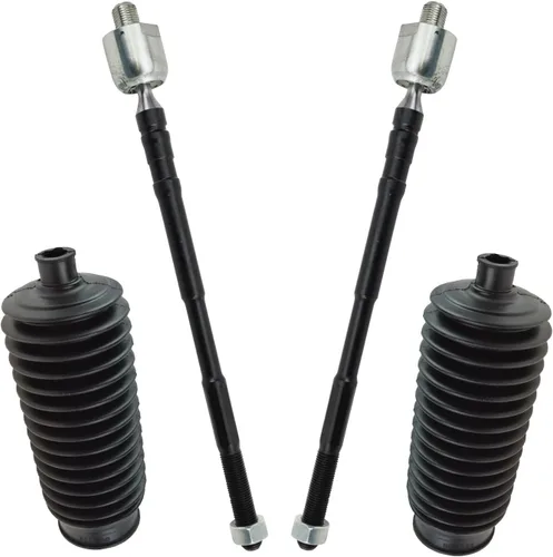 Vista 28 de TRQ Kit de dirección delantera con barra de acoplamiento de fuelle de piñón y cremallera compatible con Toyota Echo 2000-2005