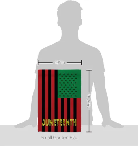 Vista 2 de Americana Home & Garden Juneteenth American Support Awareness Afro United States Black Lives Matter - Cartel para decoración de la casa, regalo