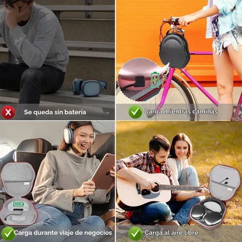 Vista 9 de Smatree Funda de carga para auriculares AirPods Max/AirPods Max 2