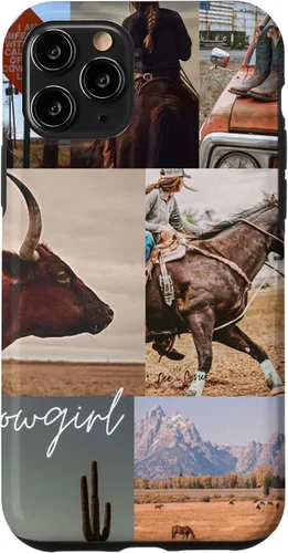 Vista 13 de iPhone 12 mini Cowgirl Retro Howdy Giddy Western Estética Boho Cowboy Estuche de regalo